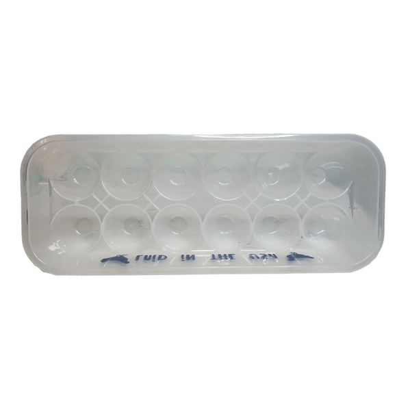 Laid In The USA Twelve Count Plastic Egg Holder Container With Lid - Picture 6 of 6